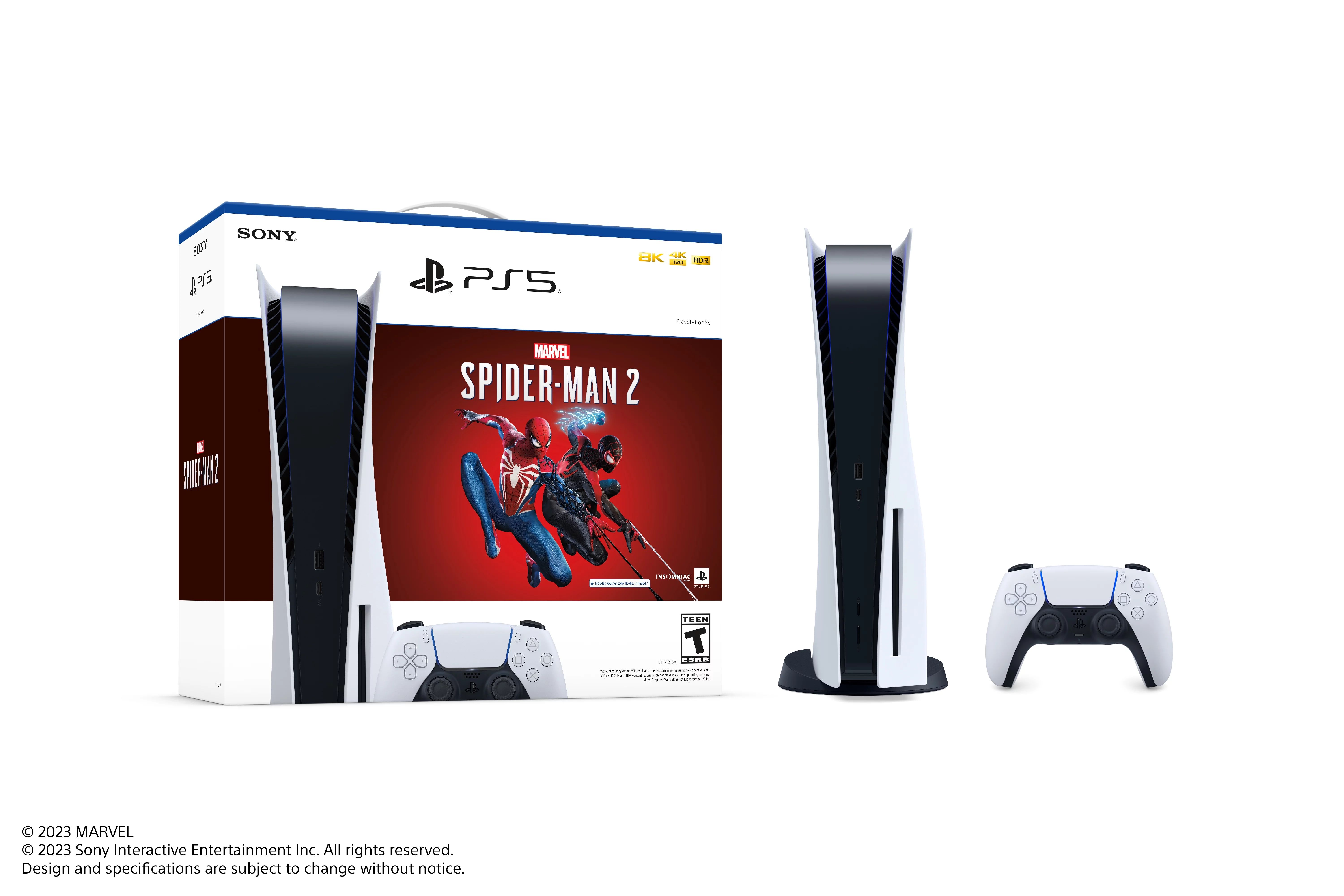 PlayStation 5 Disc Console - Marvel's Spider-Man 2 Bundle | Walmart (US)