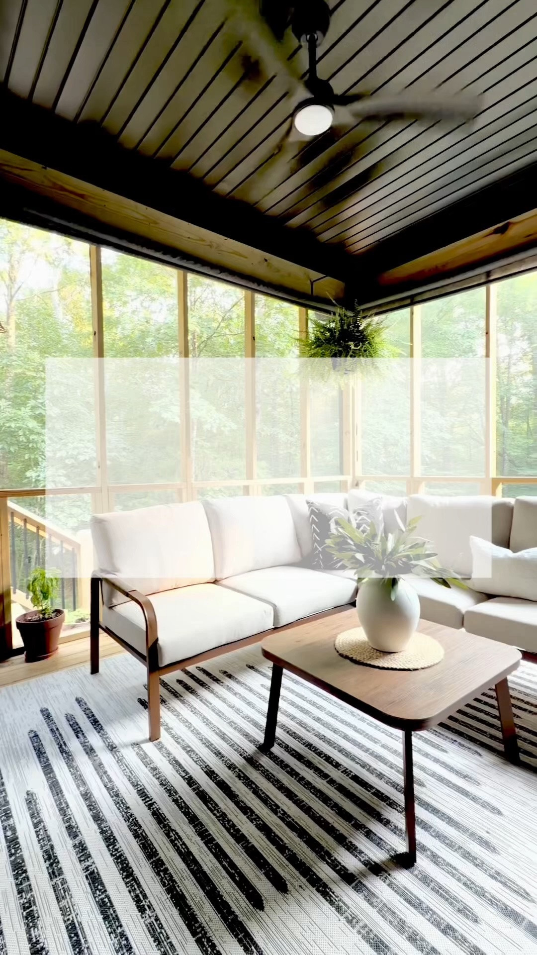 Screened porch restyle 🤎 I’m transitioning this space from late summer into fall with warm neutrals and natural texture. This Wayfair sectional has the prettiest woven rope details, soft cushions and a coordinating coffee table.

Tap to shop the sectional + everything I’m using on the screened porch.

#ad #wayfairelevate #Wayfair

#LTKdayinmylife #LTKSaleAlert #LTKHome
