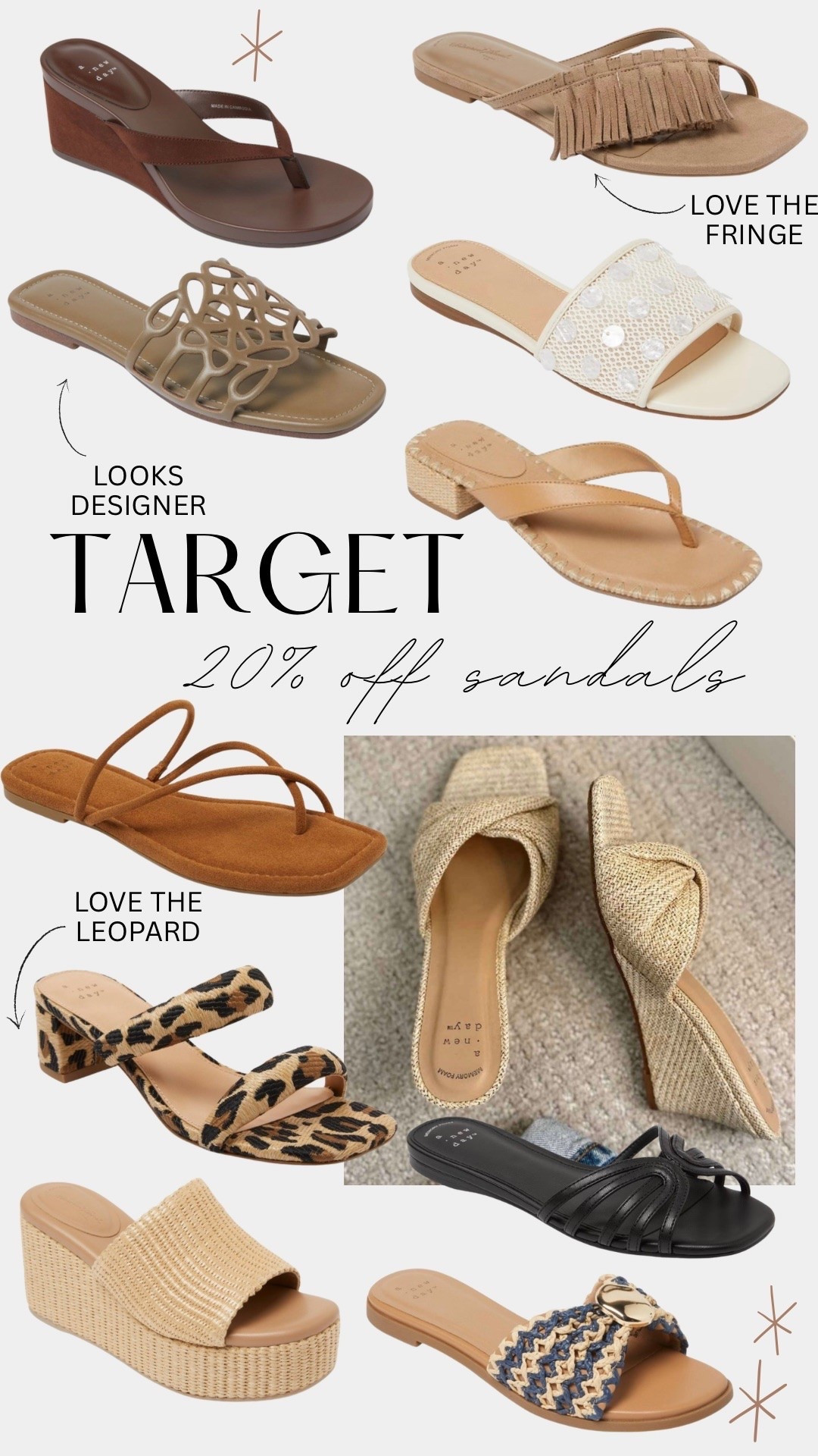 Target sandals sale
20% off sandals for summer

#LTKSaleAlert #LTKootd #LTKgrwm