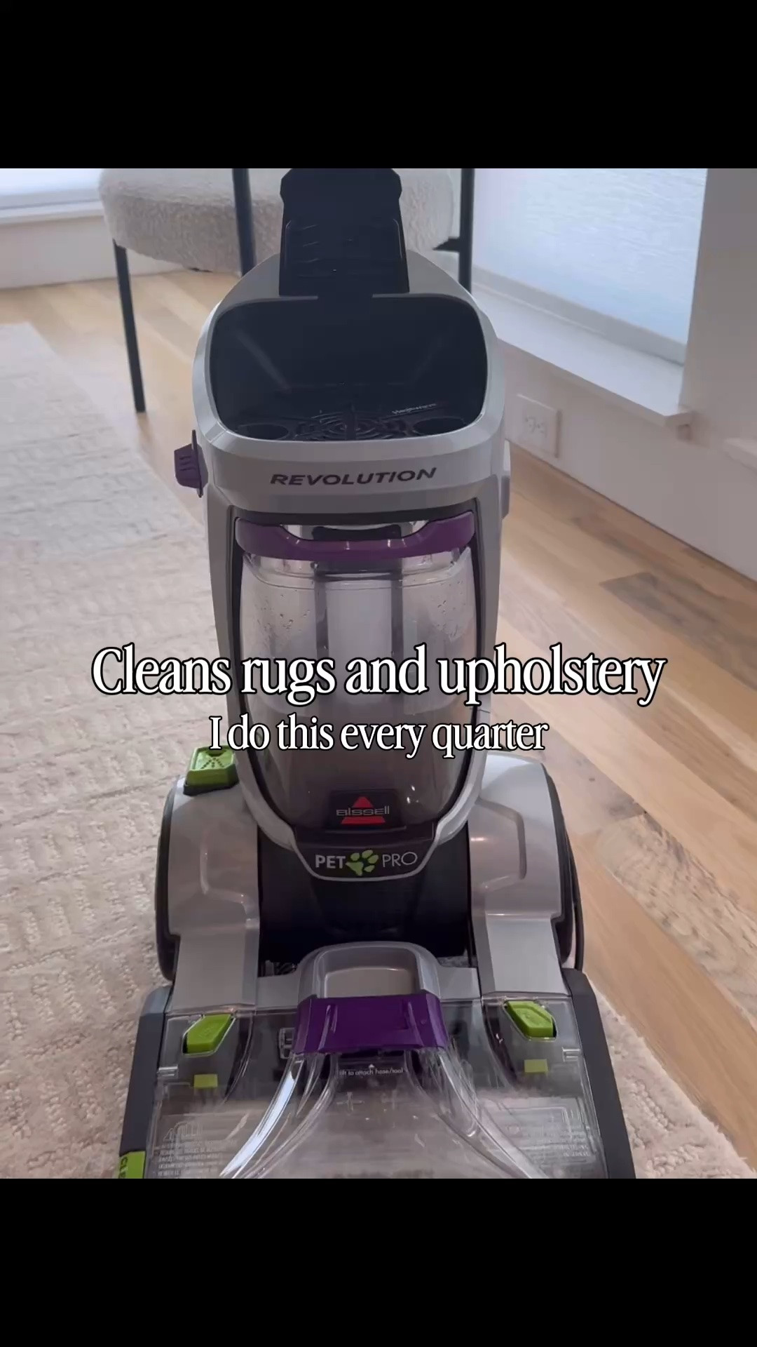 You will be grossed out at what comes off of your rugs the dirt, the dust all the nasty things and it’s super easy to use. I like using this rug cleaner at least once a quarter.
