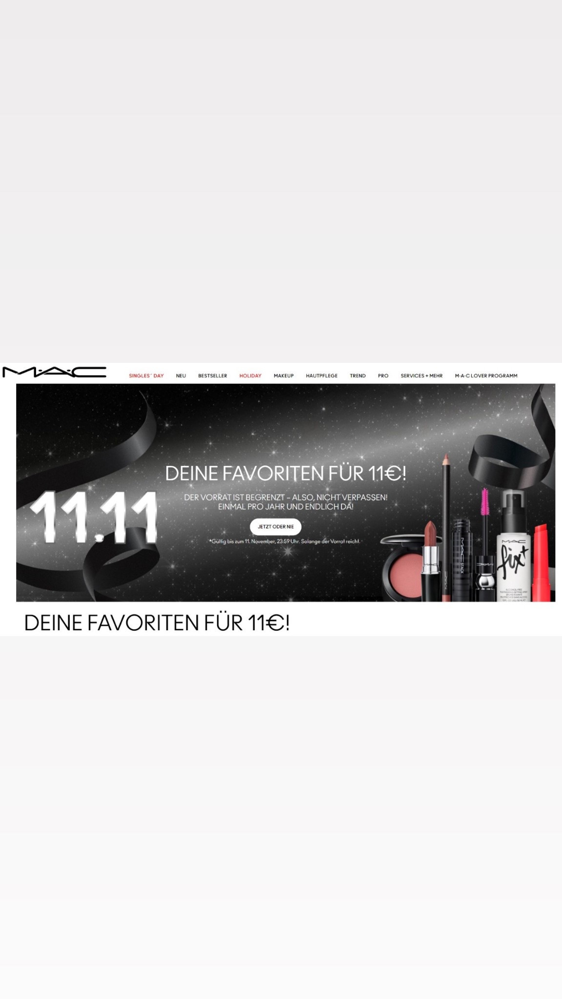 11€ für MAC Profukte😍🤩