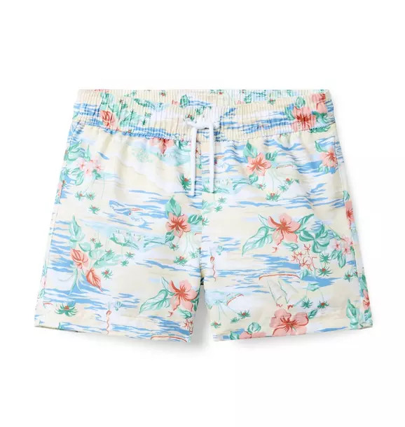 Recycled Island Floral Swim Trunk | Janie and Jack
