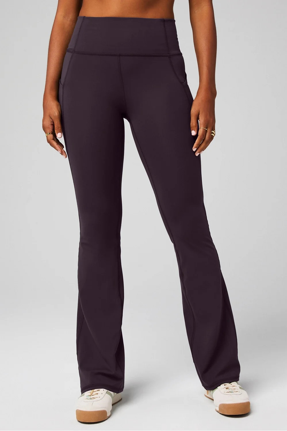 Oasis PureLuxe High-Waisted Pocketed Kick Flare | Fabletics - North America