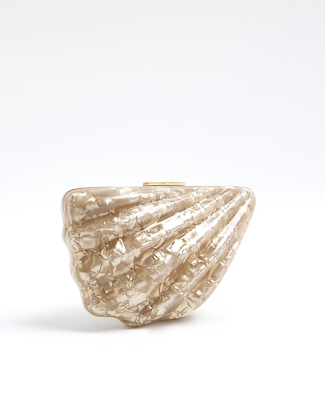 Brown Shell Clutch Bag | River Island UK & IE