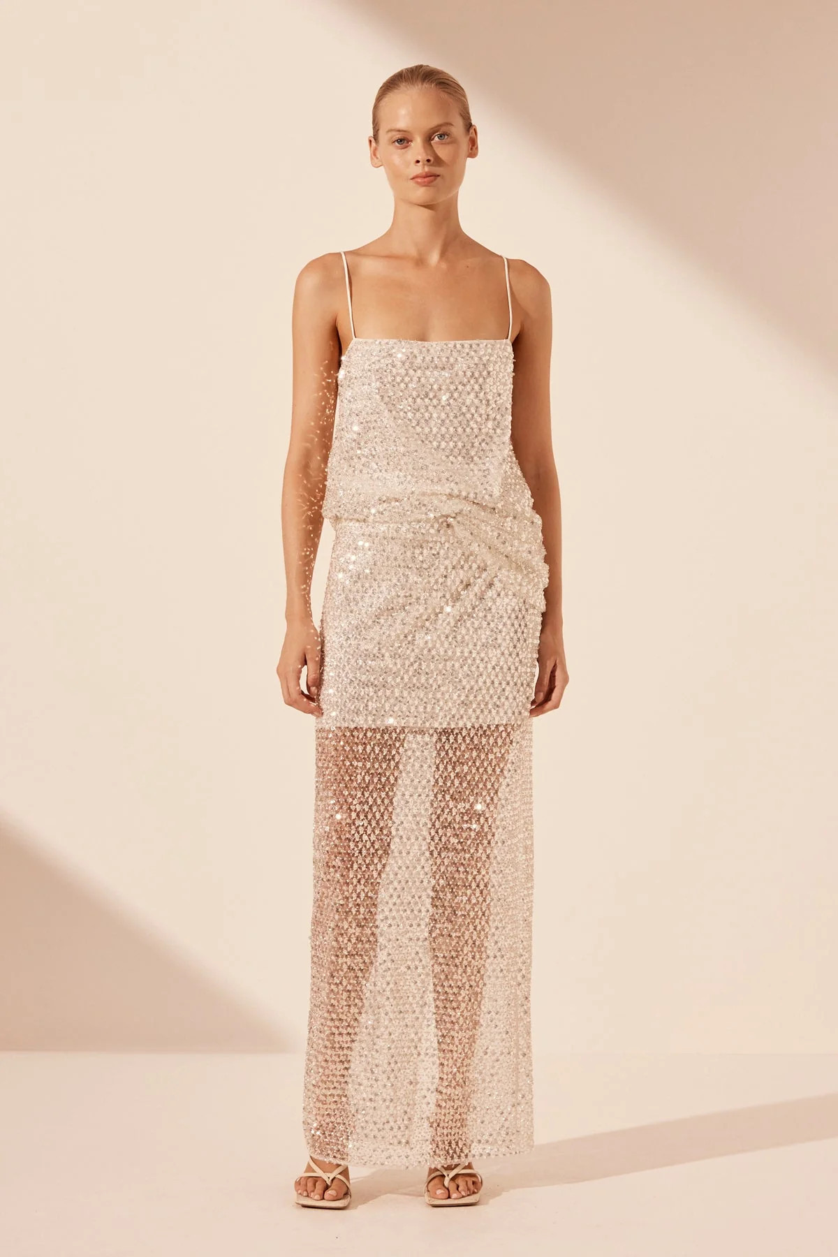 ASTERI MAXI SKIRT | SILVER | SKIRTS | SHONA JOY | Shona Joy