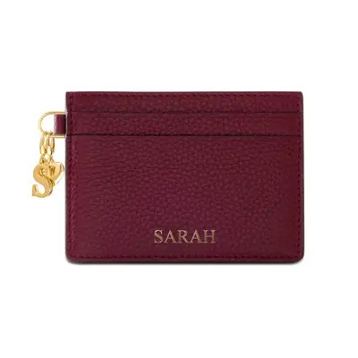 Leather Card Holder (Burgundy) | Abbott Lyon