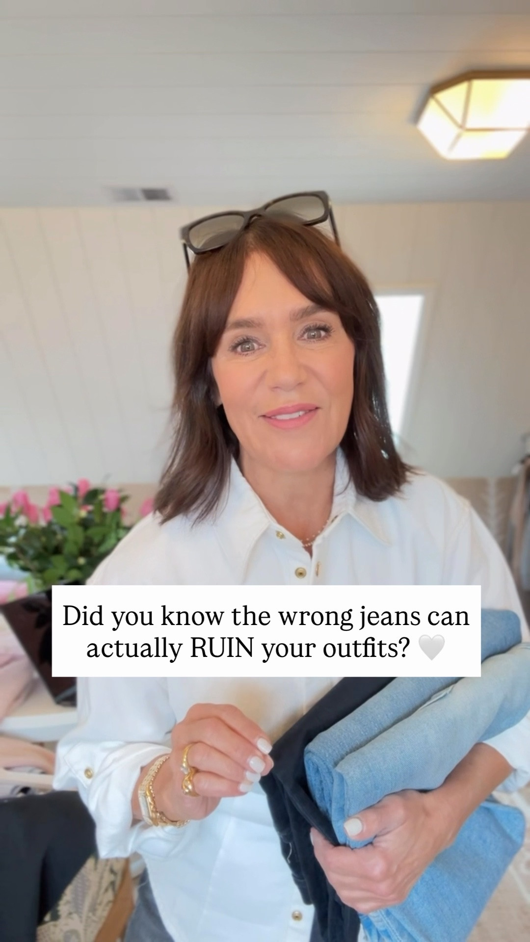 Updating your jeans is one of the easiest and fastest ways to elevate your entire wardrobe … and it can even make you look more youthful! 

These are my TOP 5 current pairs I recommend to all my friends:
1. Mother Bookie (mid-rise, bootcut)
2. Mother Tripper (slim-straight leg)
3. Paige Anessa in dark wash or brown  (Wide leg - so soft!) 
4. Mother Lemon Twist (fave trend-forward)
5. Rag & Bone Miramar (the viral sweatpant jeans!)

#LTKdayinmylife #LTKstorytime #LTKOver40