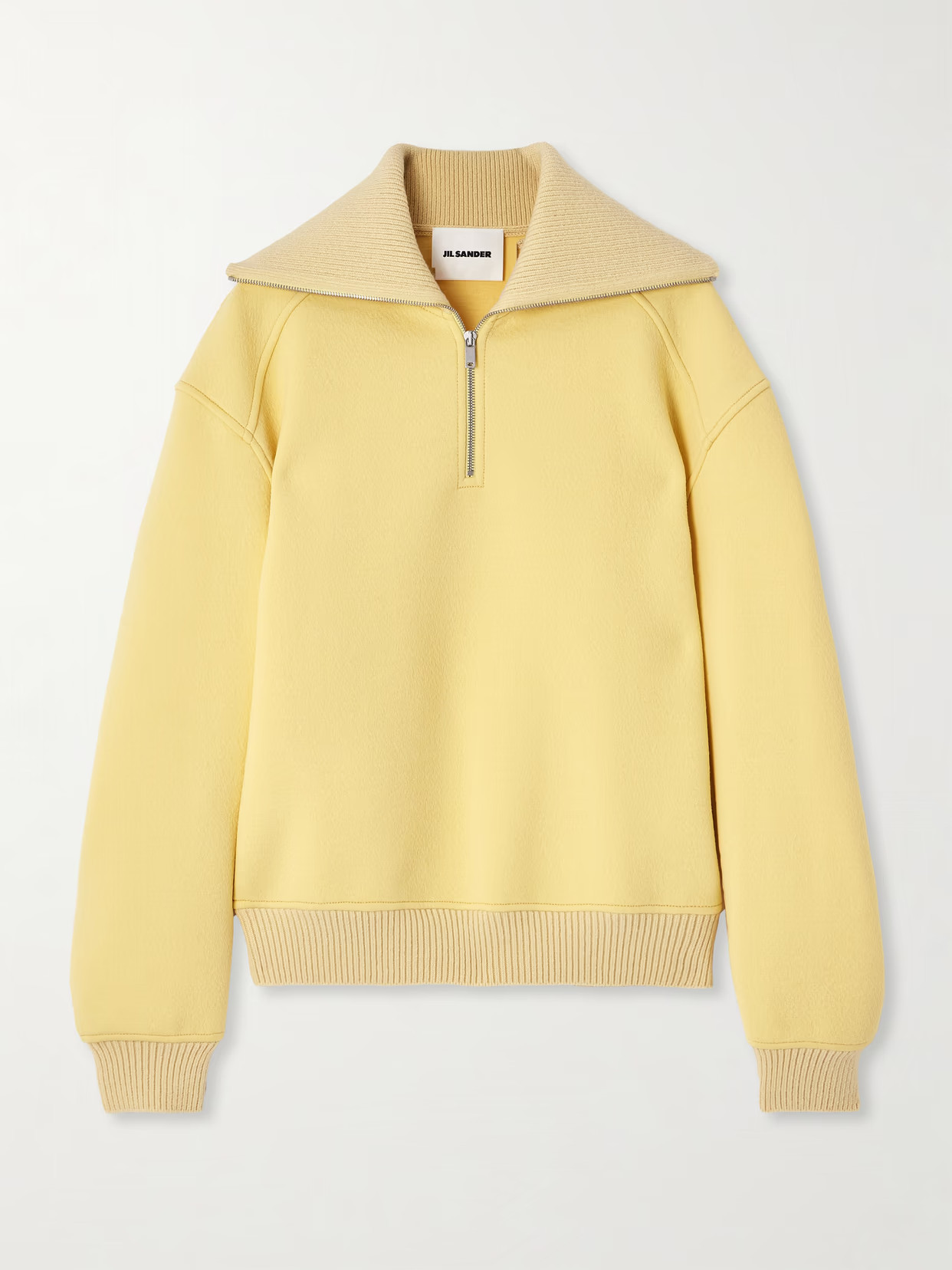 Jil Sander - Oversized Wool-blend Sweatshirt - Yellow | NET-A-PORTER (US)