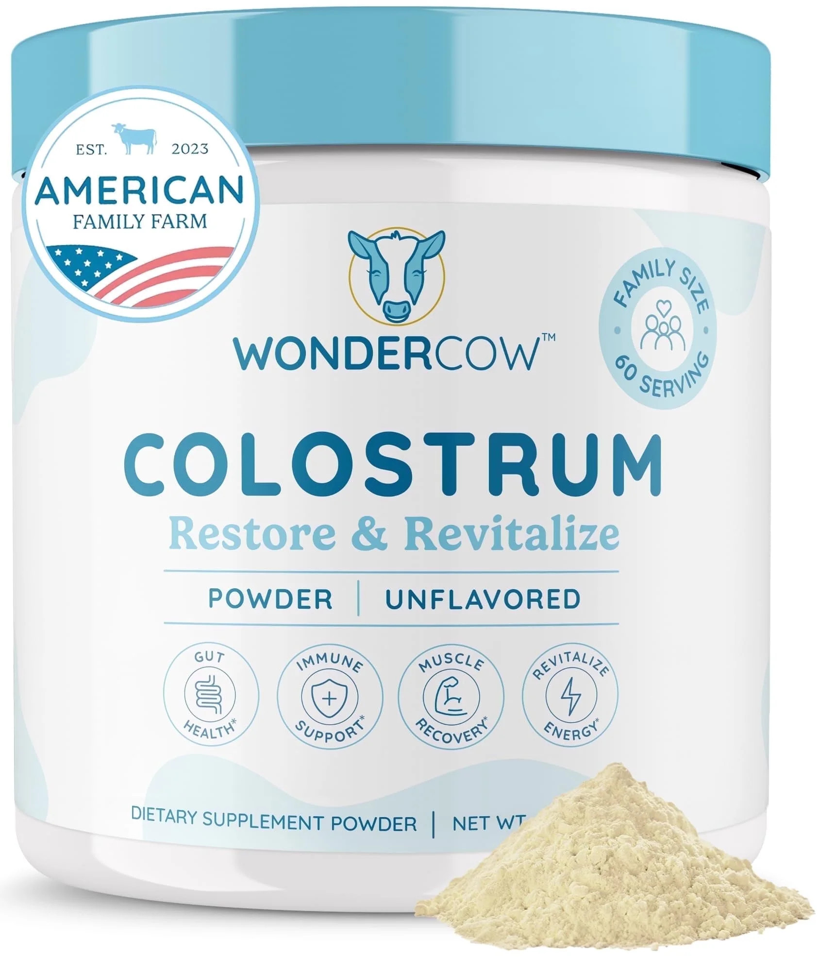 WonderCow Colostrum Supplement Powder for Gut Health, Immune Support, Muscle Recovery & Wellness ... | Walmart (US)
