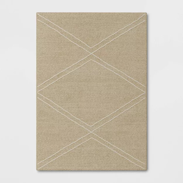 Braided Diamond Outdoor Rug - Threshold™ | Target