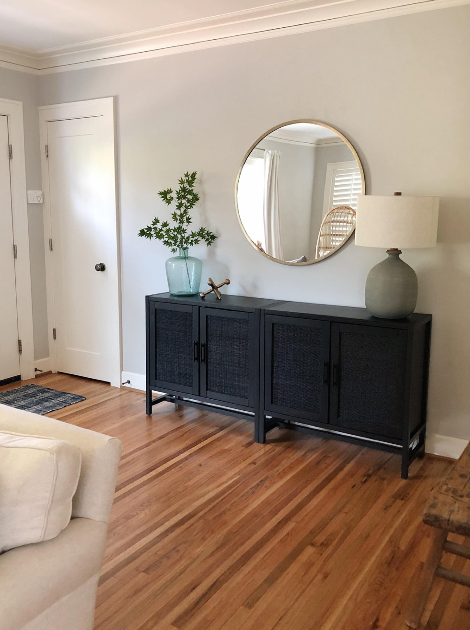 Rattan 2 door cabinets, two pushed together makes a beautiful long entry table or console... at a much better price than one long one in a similar style! More colors available.

#LTKstyletip #LTKhome #LTKSeasonal
