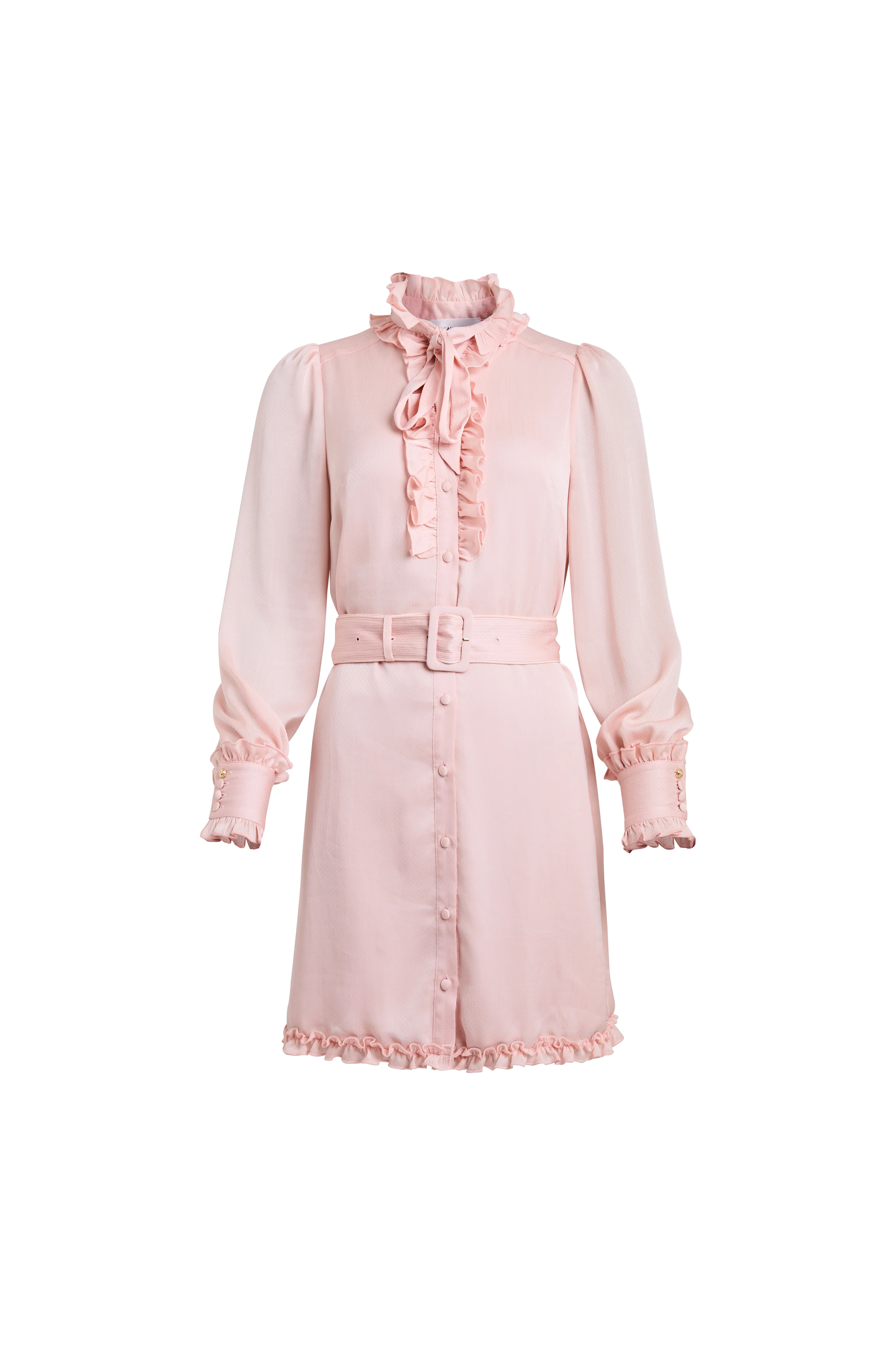 Rebecca Ruffle Dress (Blush) | Holland Cooper