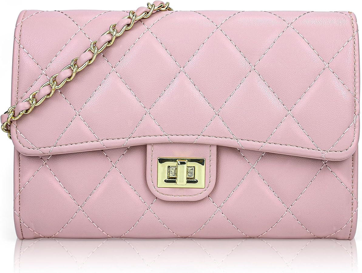 Small Purses for Women Quilted Crossbody Bags Ladies Trendy Shoulder Handbags Quilted Purses Wome... | Amazon (US)