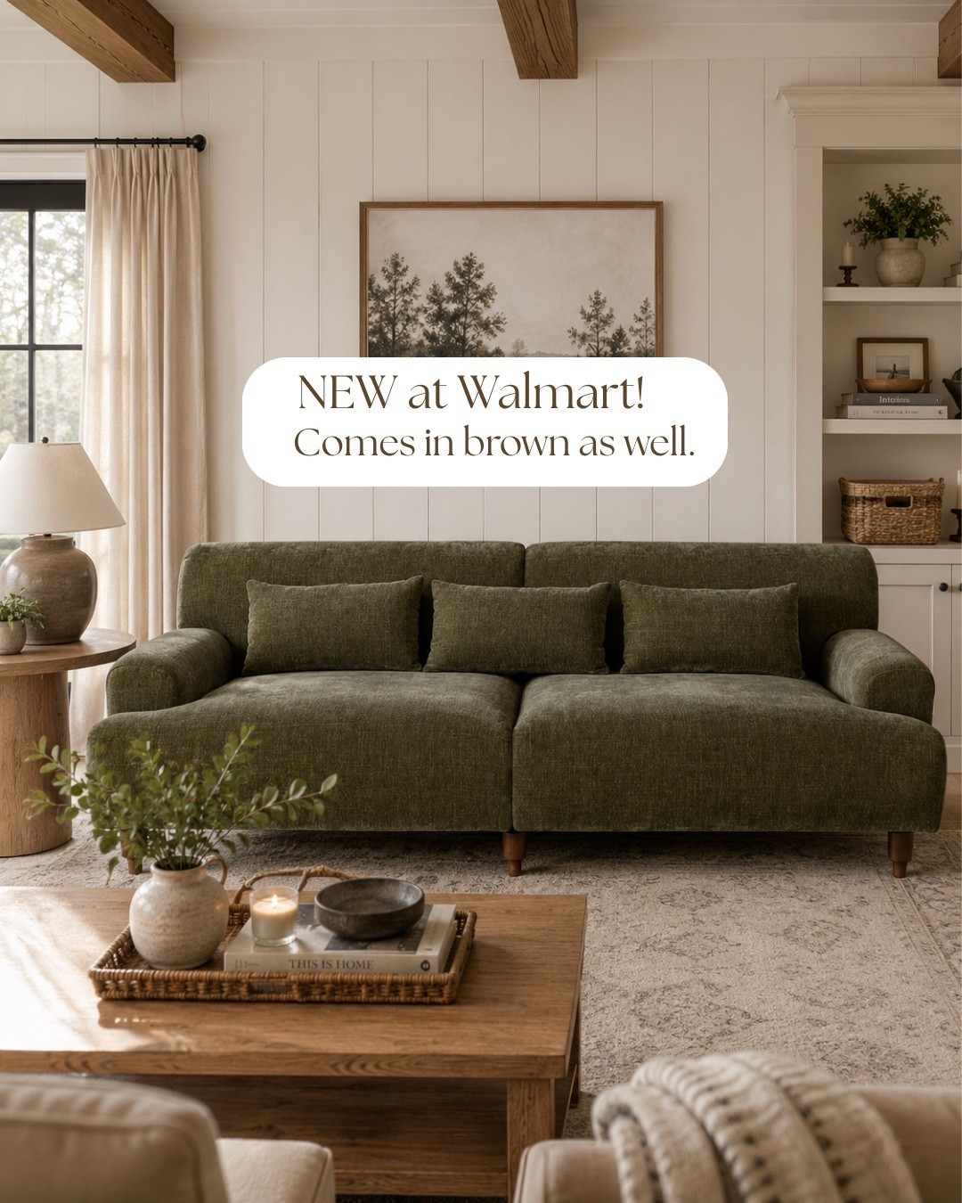 This olive green sofa is giving me ALL the cozy modern cottage vibes! 😍 The perfect mix of comfy, timeless, and just enough color to make a statement. I love how easily it pairs with warm wood tones and neutral decor.

#LTKHome #LTKSaleAlert