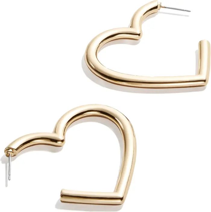 BaubleBar Reva Heart Hoop Earrings | Nordstrom | Nordstrom