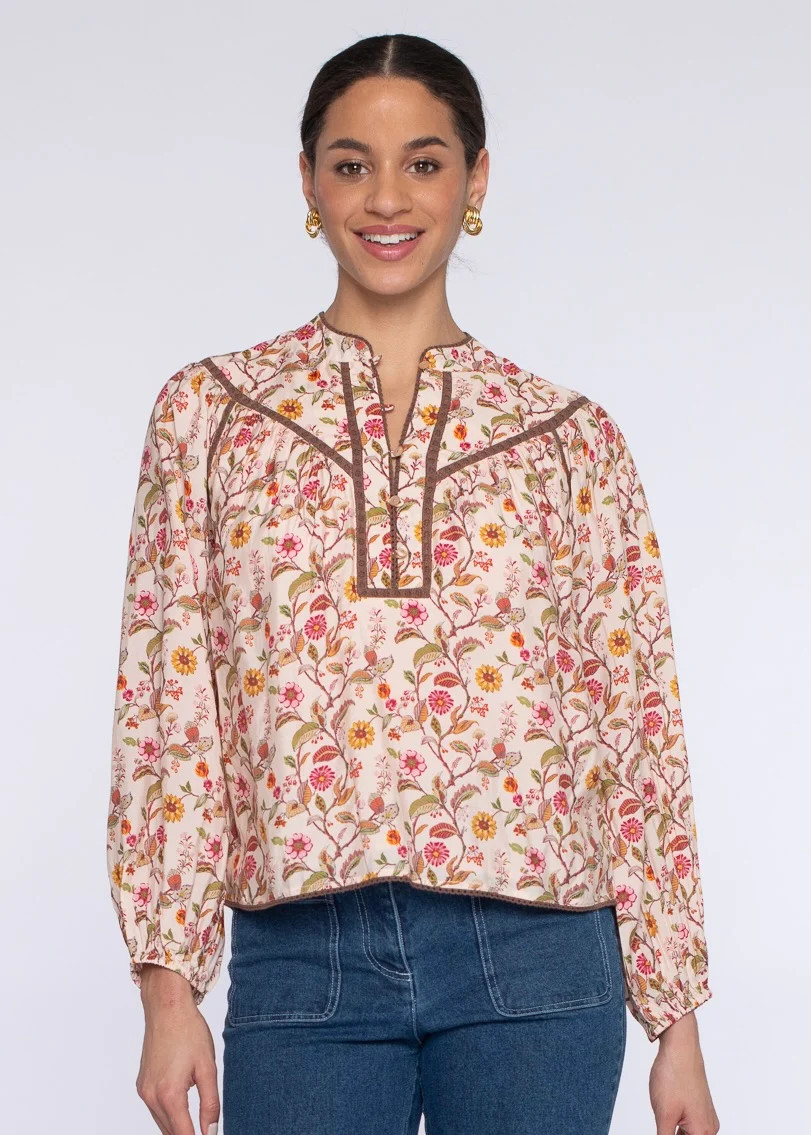 Hannah Top in Fairytale Floral | Elizabeth James The Label