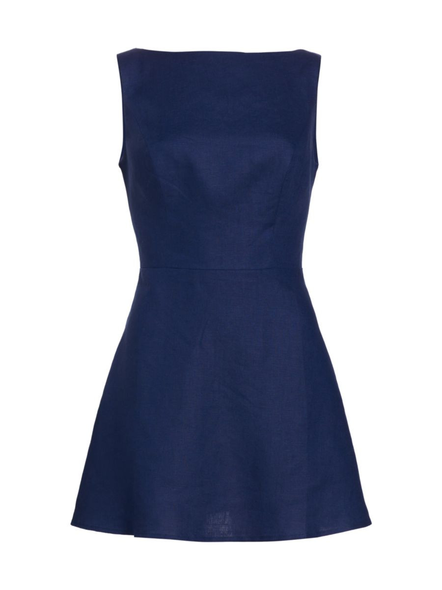 Zenni Linen Minidress | Saks Fifth Avenue