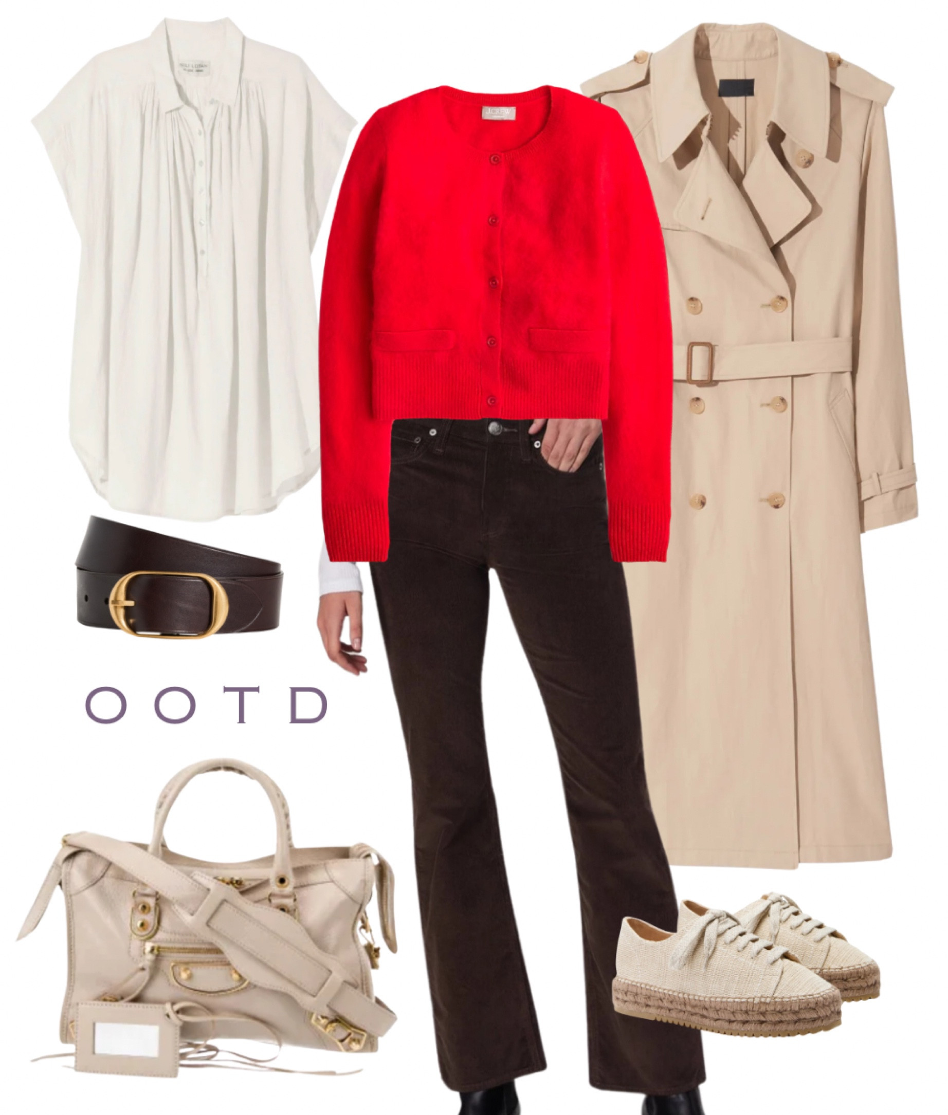 I’m obsessed w this whole look. This bag (TheRealReal), the trench (Nili Lotan), brushed cashmere bright red sweater (JCrew), the shoes (Cult Gaia) - please someone wear this ensemble for me. 

#LTKShoeCrush #LTKSeasonal #LTKItBag