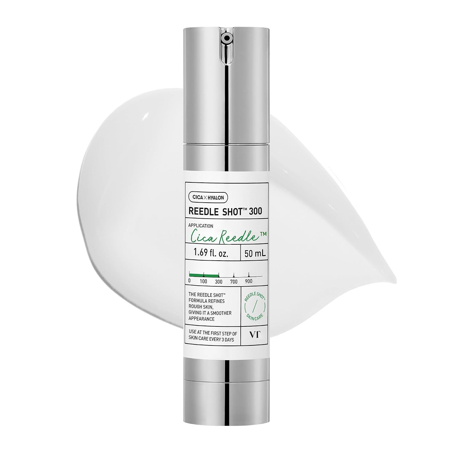 VT COSMETICS CICA Reedle Shot 300, Advanced Night Exosome, Microneedling Serum, Centella Asiatica, Hyaluronic Acid, Propolis, Soft Skin, Regeneration, Glass Skin, Korean Skin Booster 1.69Fl Oz (50ml) | Amazon (US)