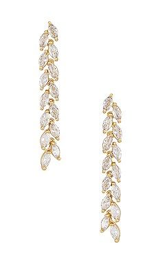 SHASHI Jadore Drop Earring in Gold from Revolve.com | Revolve Clothing (Global)