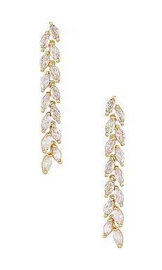 SHASHI Jadore Drop Earring in Gold from Revolve.com | Revolve Clothing (Global)