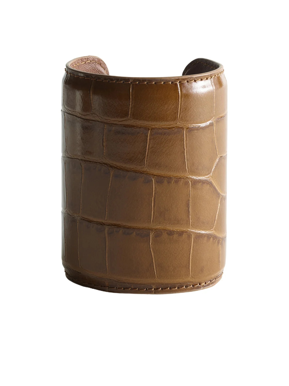 Crocodile-print embossed cuffs | Senser US