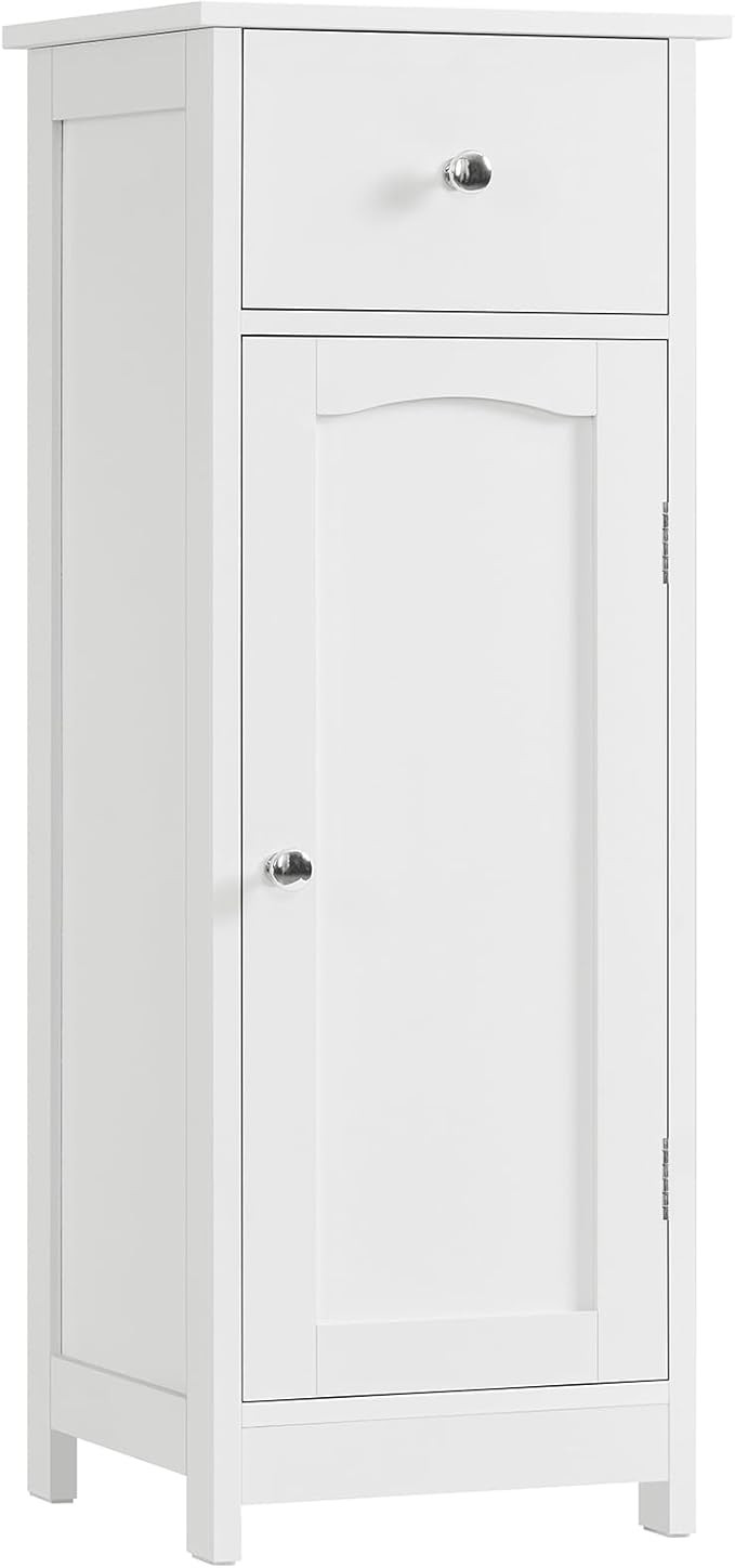 Iwell Bathroom Floor Cabinet, Small Bathroom Storage Cabinet with Drawer & Storage Shelf, Free-St... | Amazon (US)