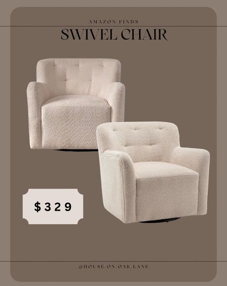 Teddy boucle textured armchair swivel Amazon finds affordable furniture 

#LTKstyletip #LTKhome #LTKfamily