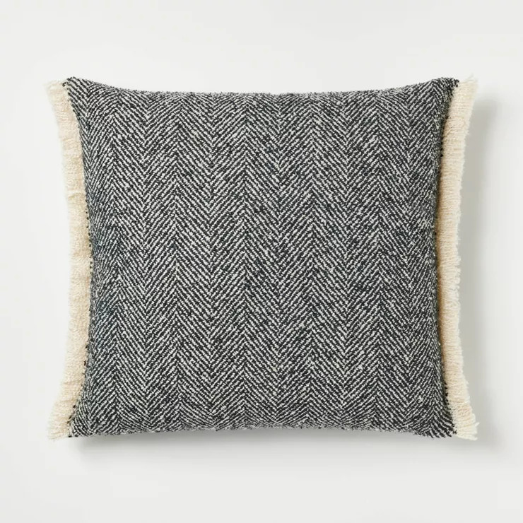 Herringbone with Frayed Edges Throw Pillow - Threshold™ designed with Studio McGee | Target