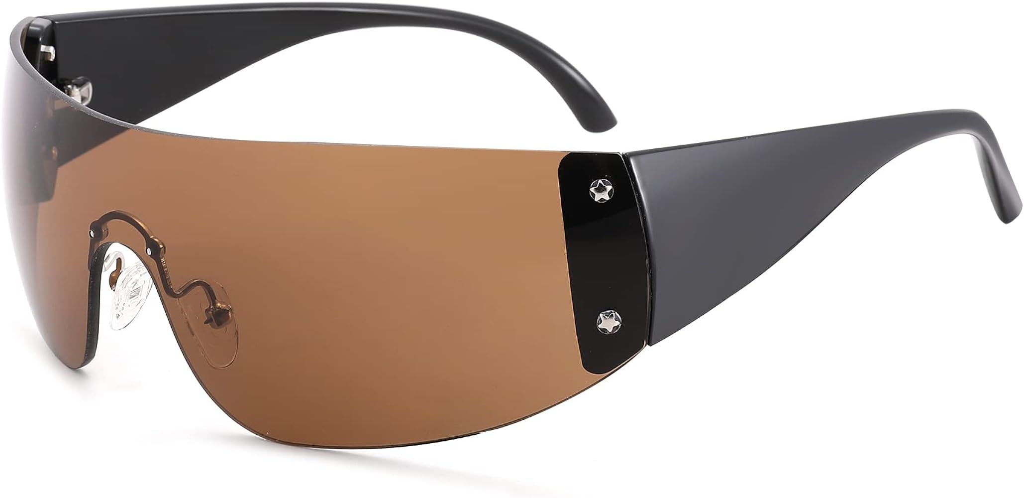 Pro Acme Y2K Sunglasses for Women Men, Wrap Around Sunglasses Oversized Frameless Shield Rimless ... | Amazon (US)