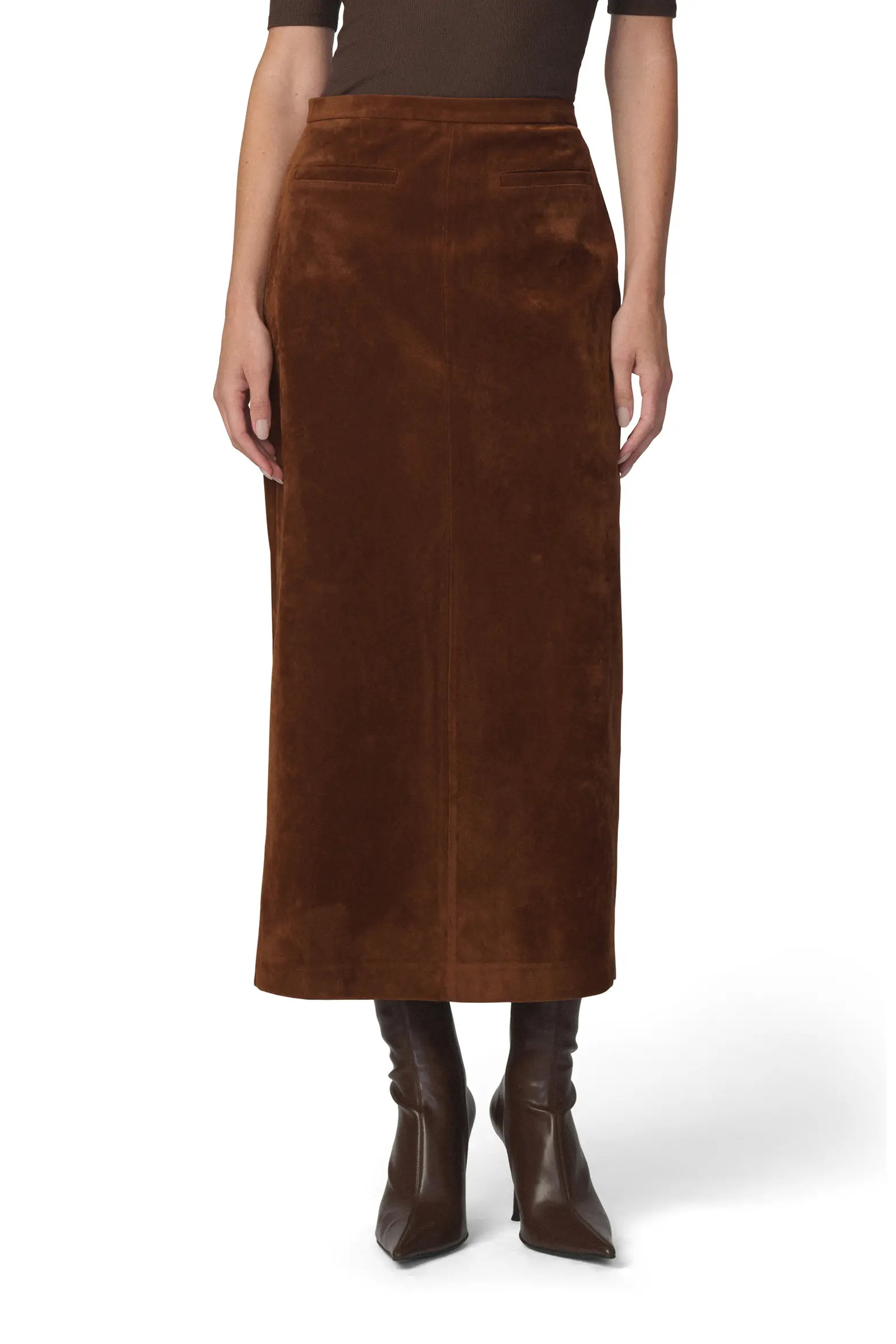 Joe's The Welt Pocket Faux Suede Midi Skirt (Women) | Nordstrom | Nordstrom