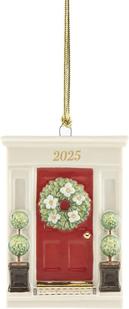 Lenox Ornament, 2025 Our New Home Porcelain Ornament, House Door Design with Gold Accents & Hangi... | Amazon (US)