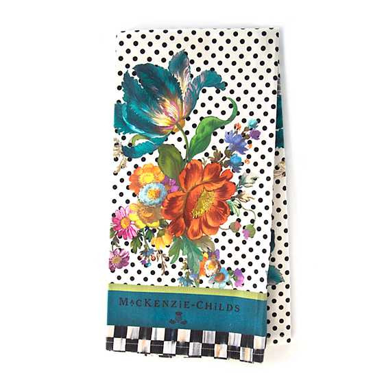 Flower Market Dish Towel | MacKenzie-Childs