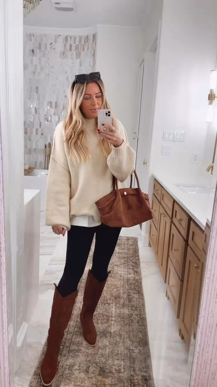 Sweater fits tts, wear M. Sweater hack. . Tunic sized up to large. Purse. Cowboy boots sized up 1/3 a size. vacation. Resort wear. Beach vacation. Spring fashion. Amazon fashion. Bikini. Swim. Coverup. 


#LTKMidsize #LTKOver40 #LTKTravel