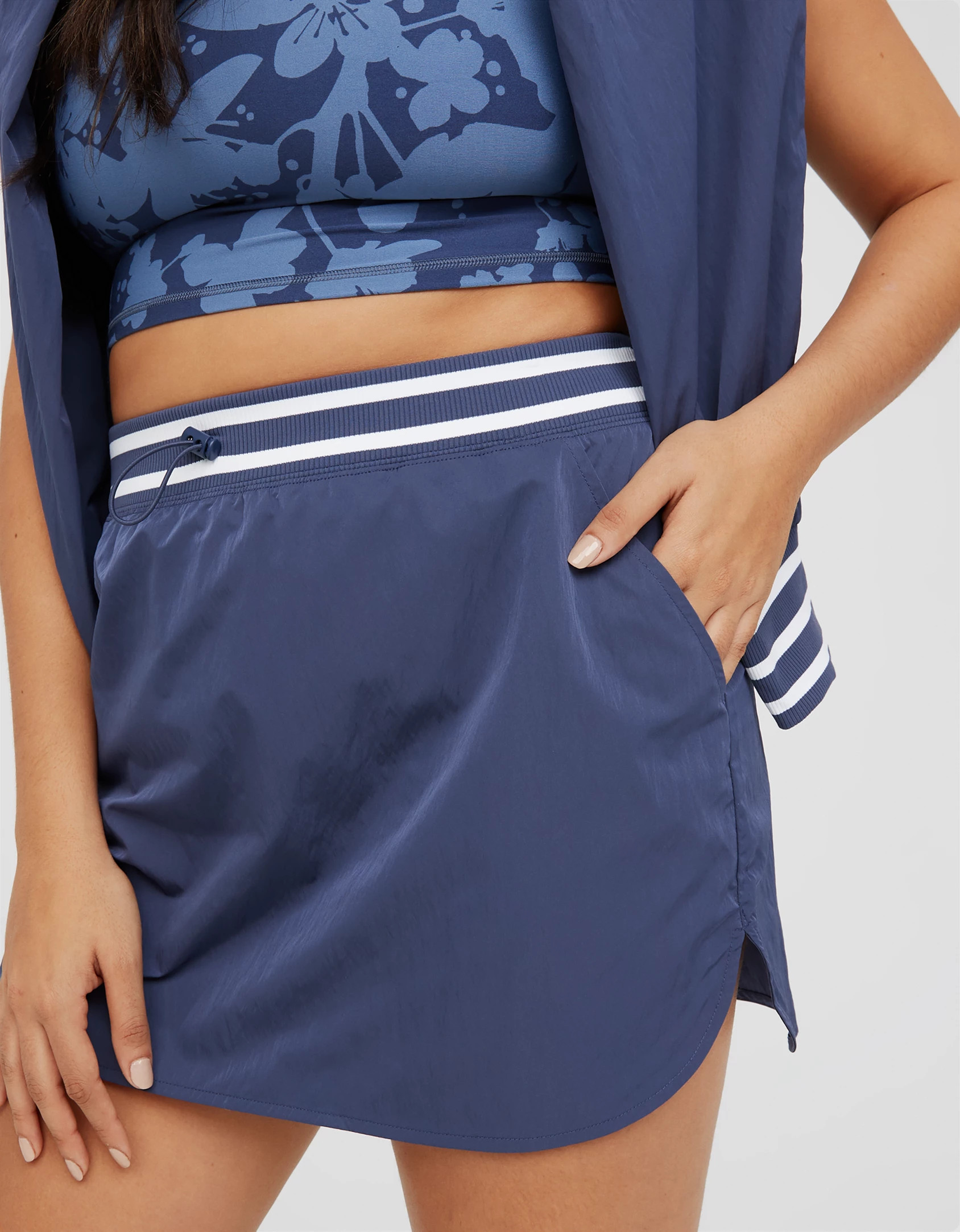 OFFLINE By Aerie Nylon Track Skirt | American Eagle Outfitters (US & CA)
