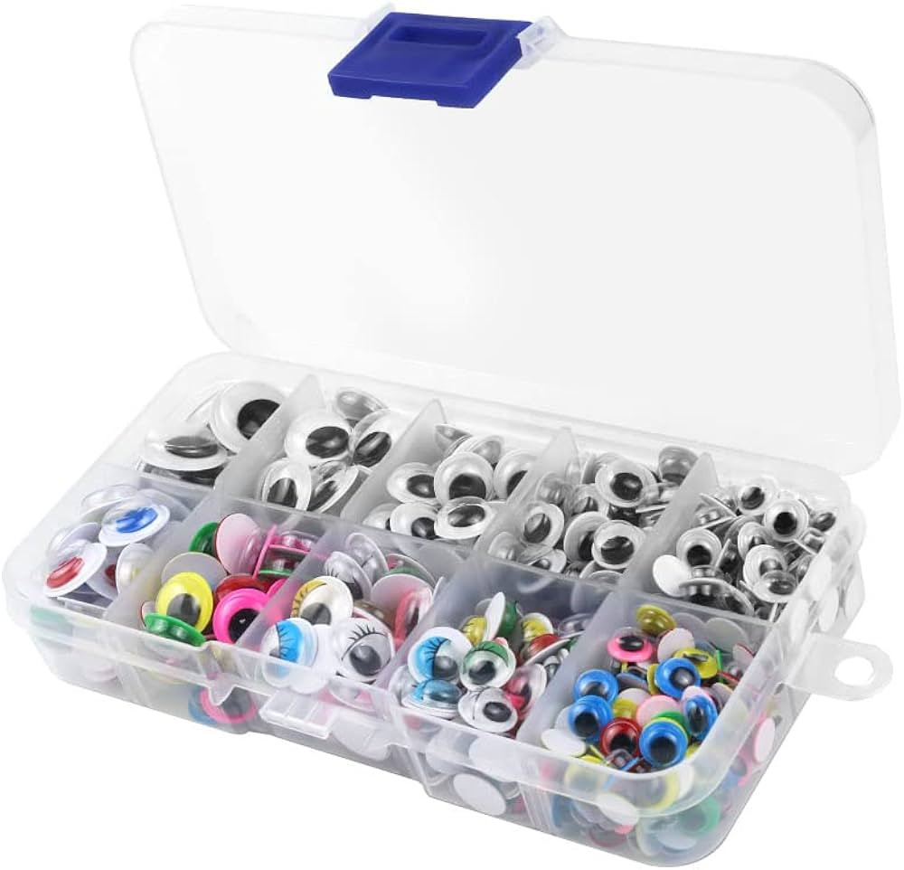 500pcs Googly Wiggle Eyes Self Adhesive, for Craft Sticker Multi Colors and Sizes for DIY,6mm 8mm... | Amazon (US)