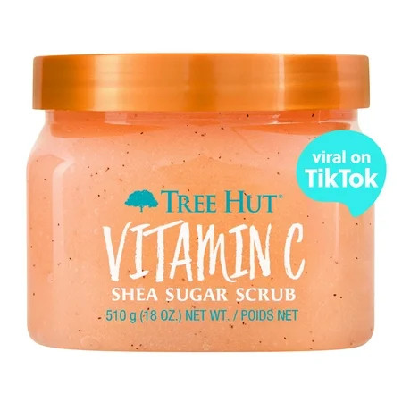 Tree Hut Vitamin C Shea Sugar Exfoliating and Hydrating Body Scrub 18 oz. | Walmart (US)
