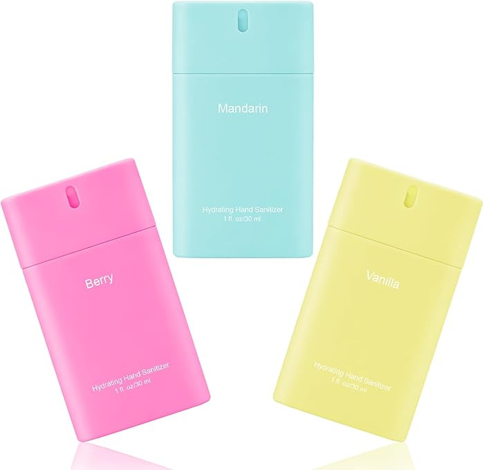 3 Pcs Power Mist Hydrating Hand Sanitizer Spray Bulk Travel Size Hand Sanitizer Pocket 0.67 oz Co... | Amazon (US)
