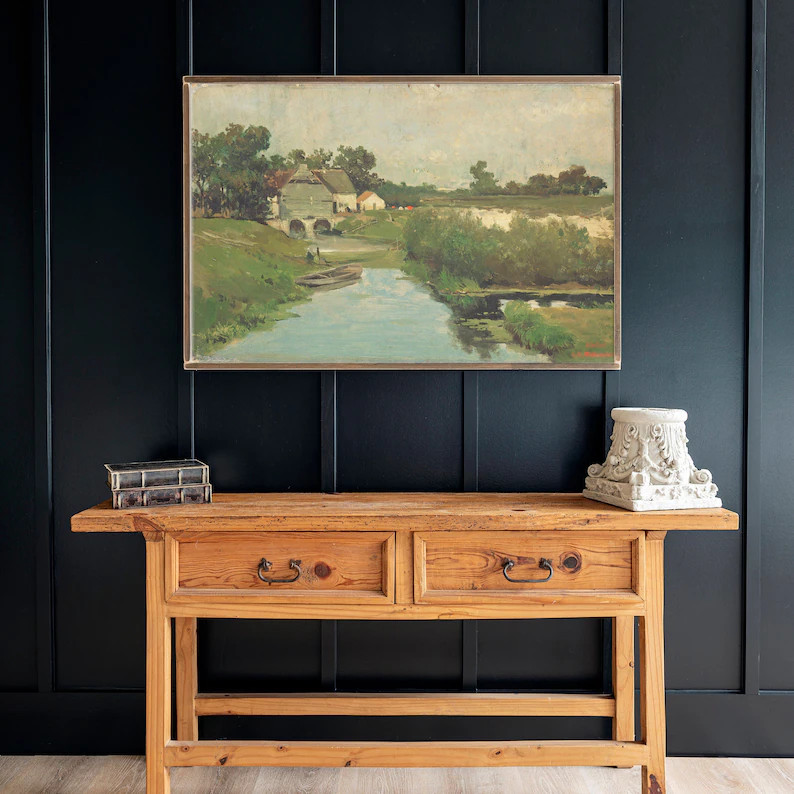 Summer Day Vintage Wall Art | Living Room Wall Art | Summer Wall Art | Vintage Summer Scene | 150 | Etsy (US)