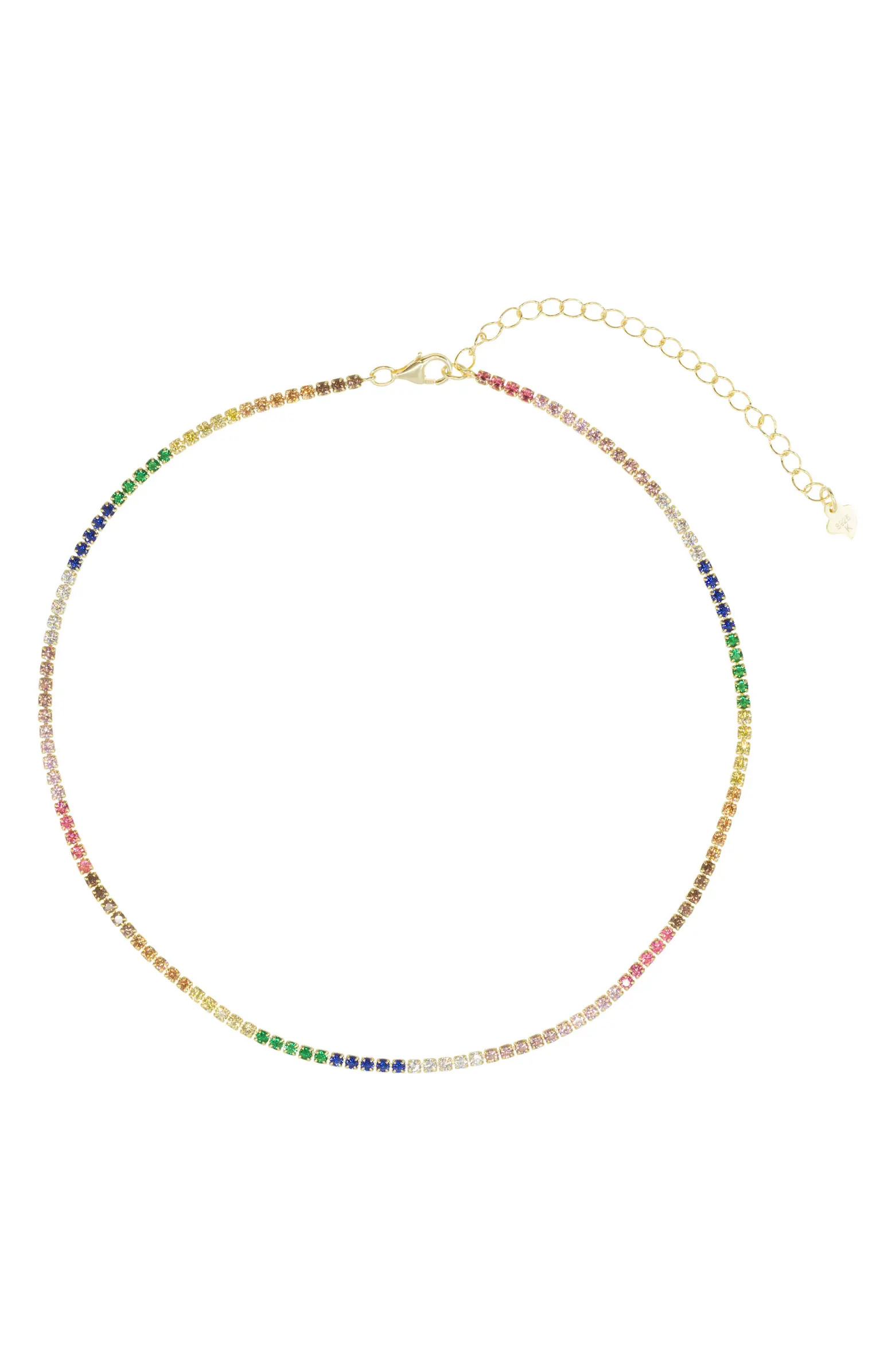 Rainbow Tennis Choker Necklace | Nordstrom