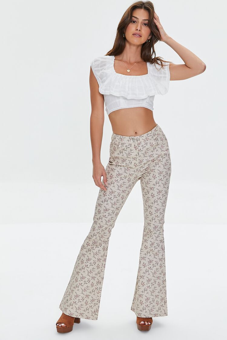 Ditsy Floral Print Flare Pants | Forever 21 | Forever 21 (US)