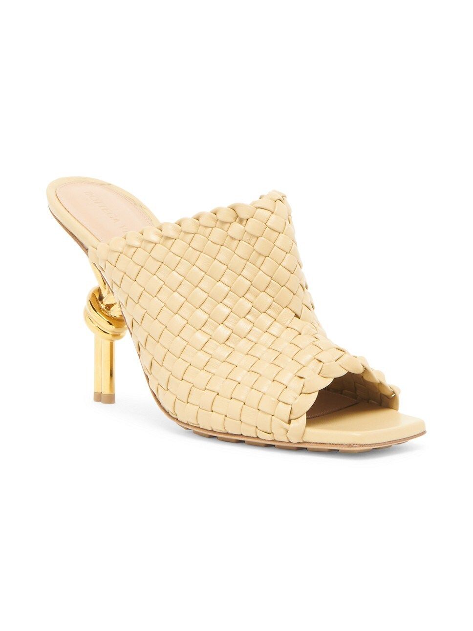 90MM Intrecciato Leather Knot Mules | Saks Fifth Avenue