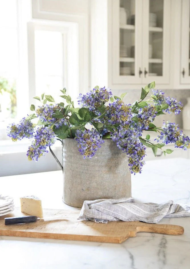Purple Artificial Lilac Flower Stem - 34.5 | House of Turnberry