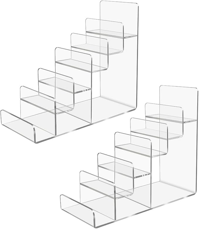 Acrylic Wallet Display Stand Purse Handbag Organizer, Clear Jewelry Riser Display Stand Purse Dis... | Amazon (US)
