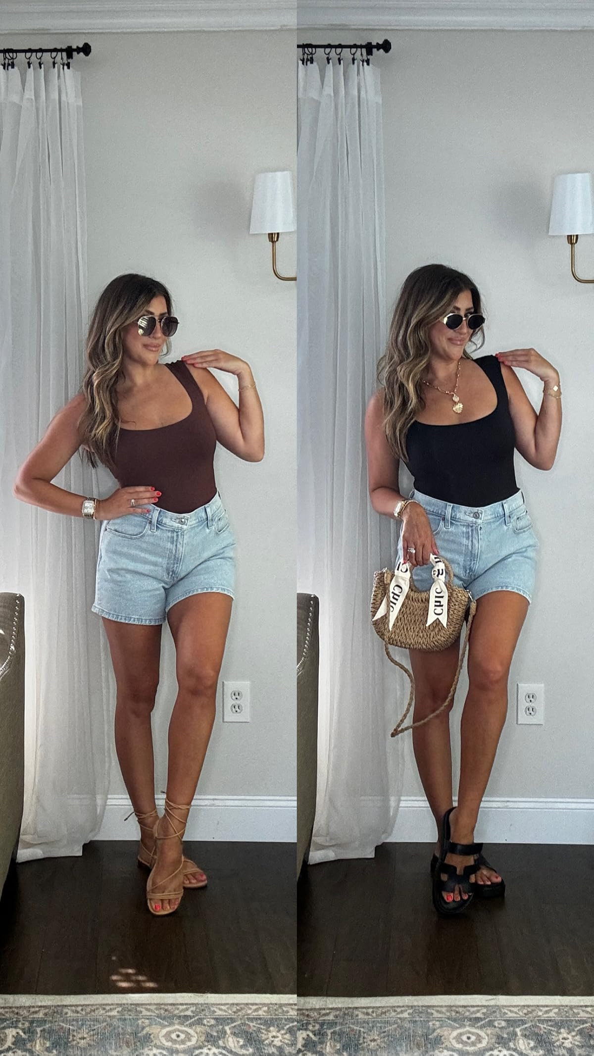 Avidlove Bodysuits for Women Square Neck Body Suit Double Lined Tank Top Bodysuit Soft | Amazon (US)