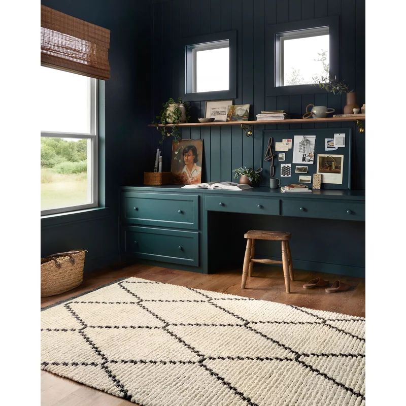 Alice Geometric Cream/Charcoal Area Rug | Wayfair North America