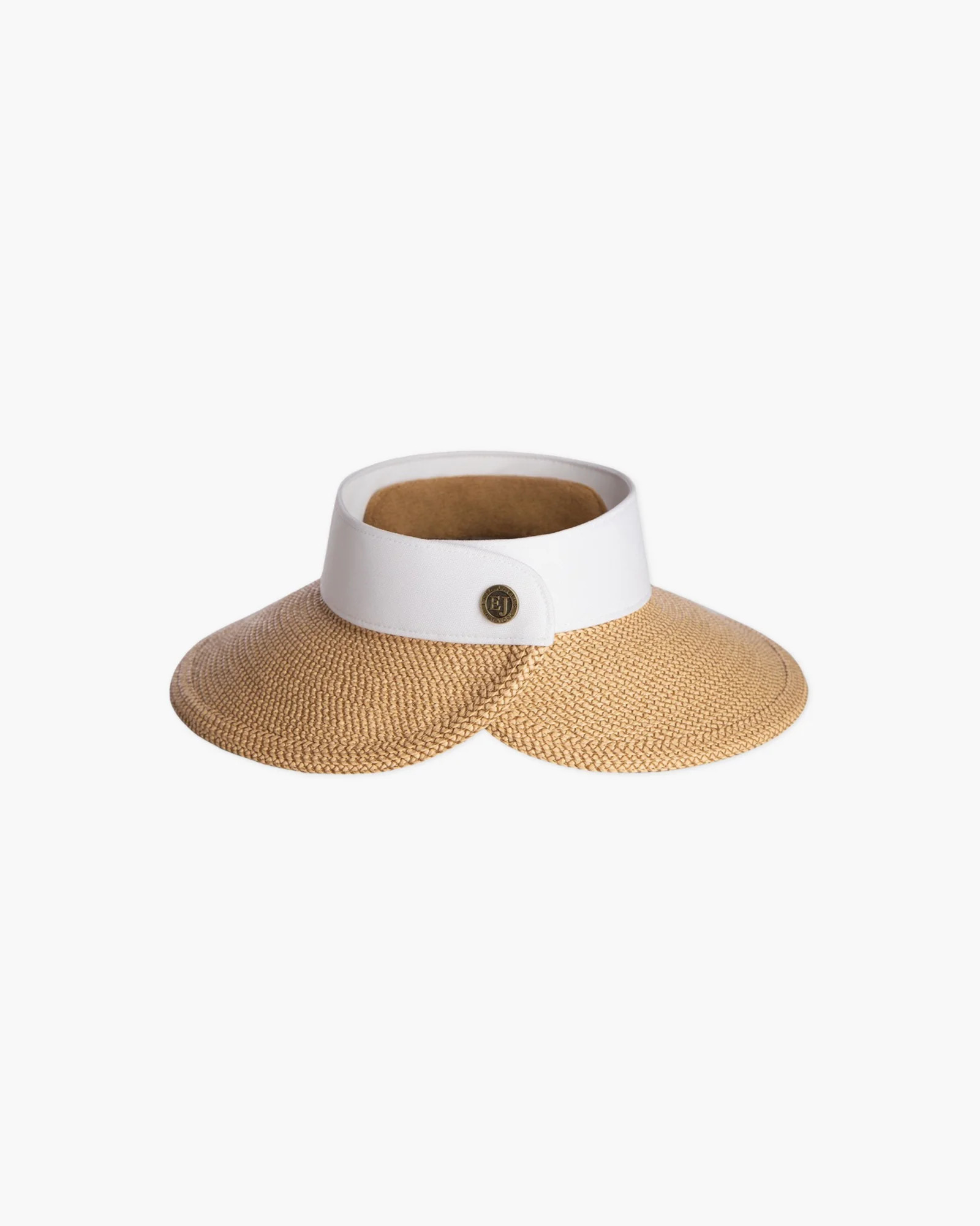 Squishee Halo Visor | Women's Packable | Peanut White | Eric Javits | Eric Javits