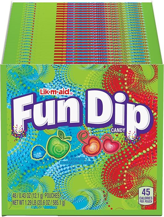 Wonka Fun Dip, Assorted Flavor Party Pack, 0.43 Ounce Packets (48 Count) | Amazon (US)