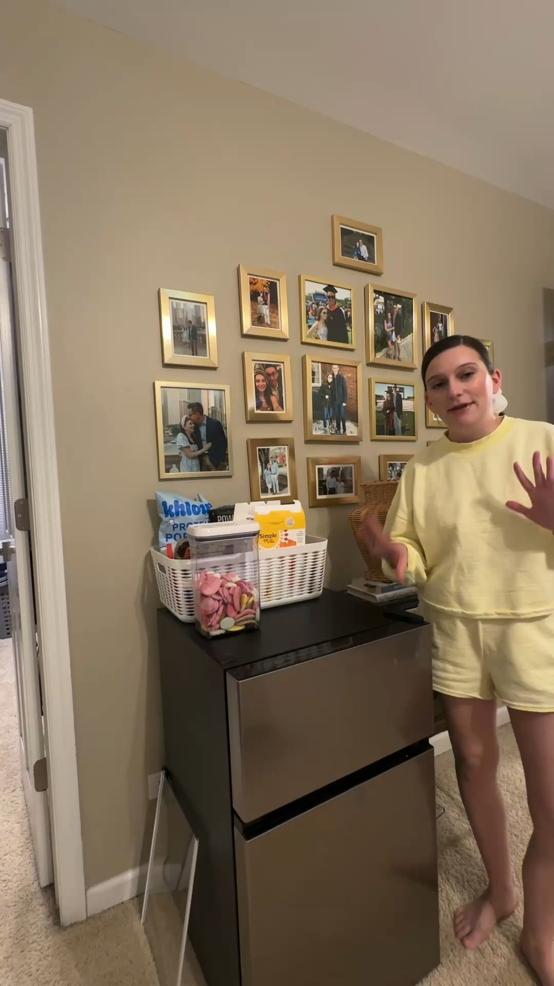 Mini fridge featured in my recent TikTok video! This thing has been a game changer postpartum. 