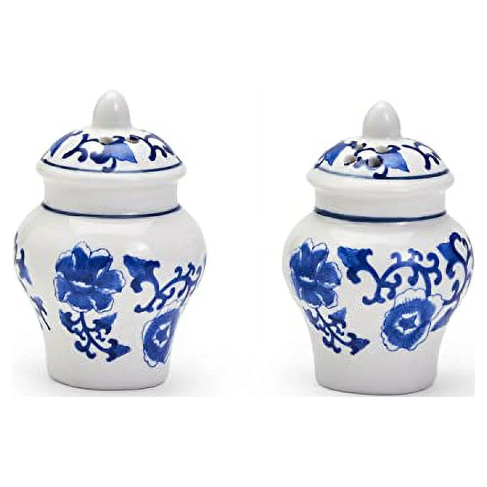 Two's Company Chinoiserie  Ginger Jar Salt and Pepper Shaker Set in Gift Box | Walmart (US)
